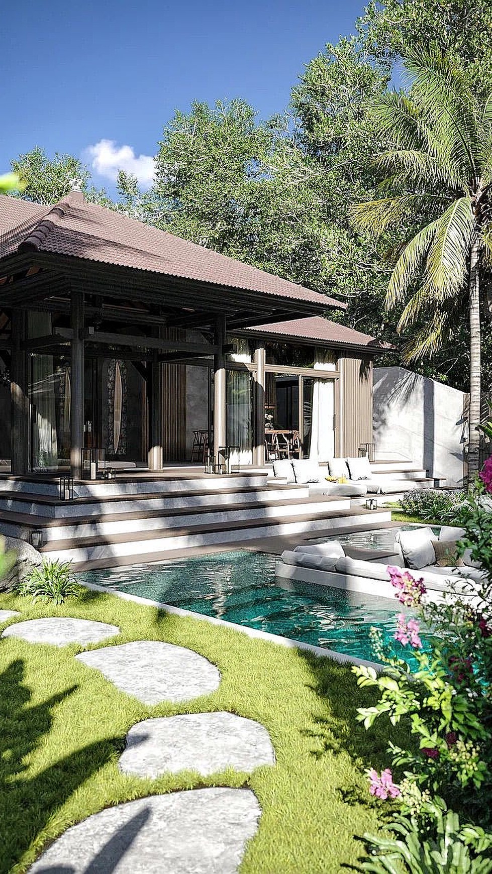 For sale leasehold - Brand new villa 4 bedrooms for lease 30 years near GWK (Garuda Wisnu Kencana) statue 