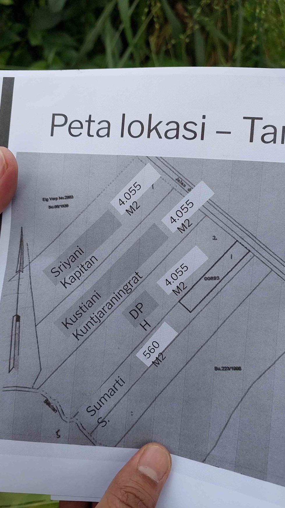 Kavling tanah di Ciawi, Bogor, tepi jalan raya, hanya 3 km dari pintu tol Ciawi