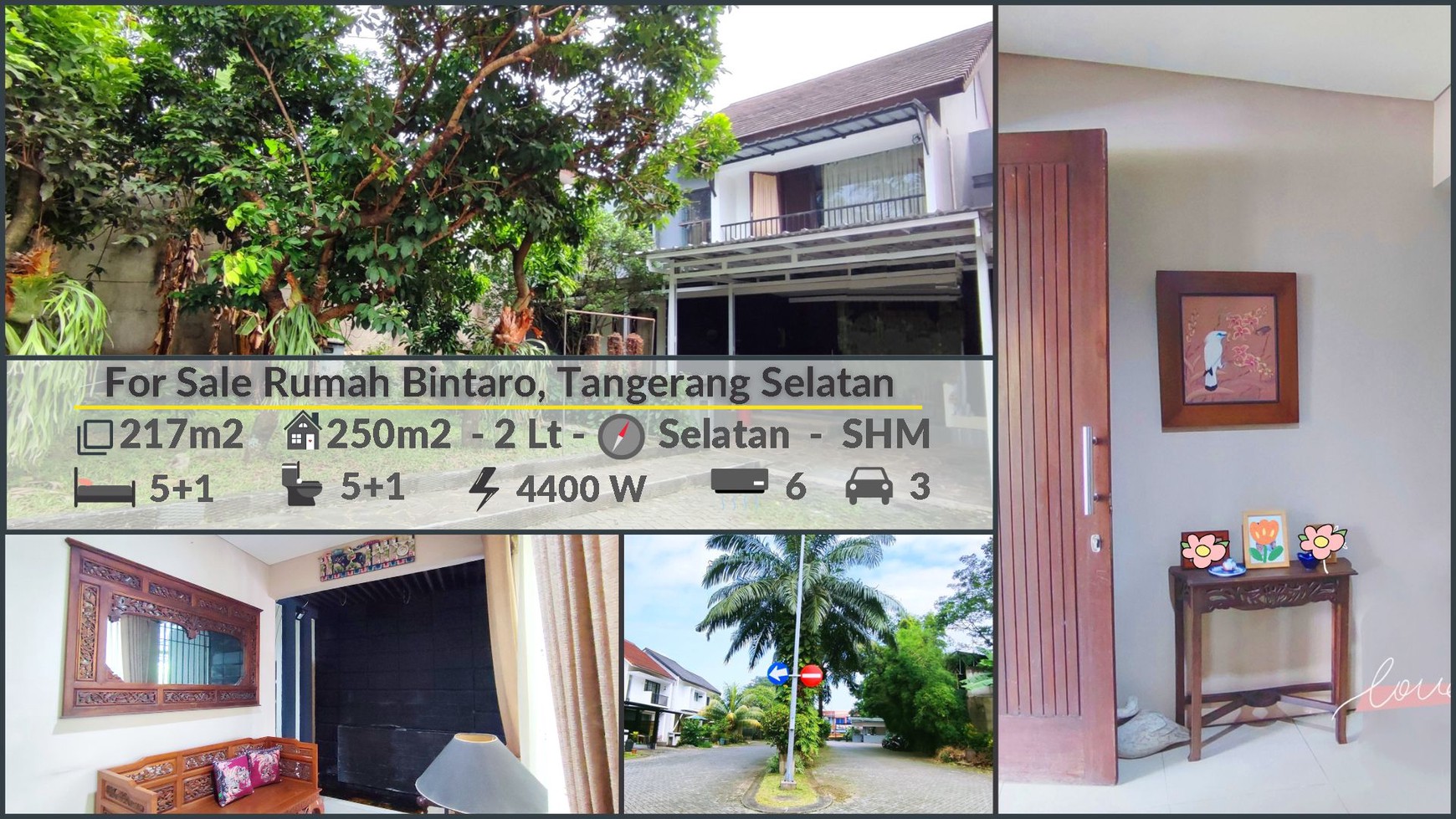 Rumah Mewah Luas 2 Lantai di Bintaro Luas 217m2 #WWC