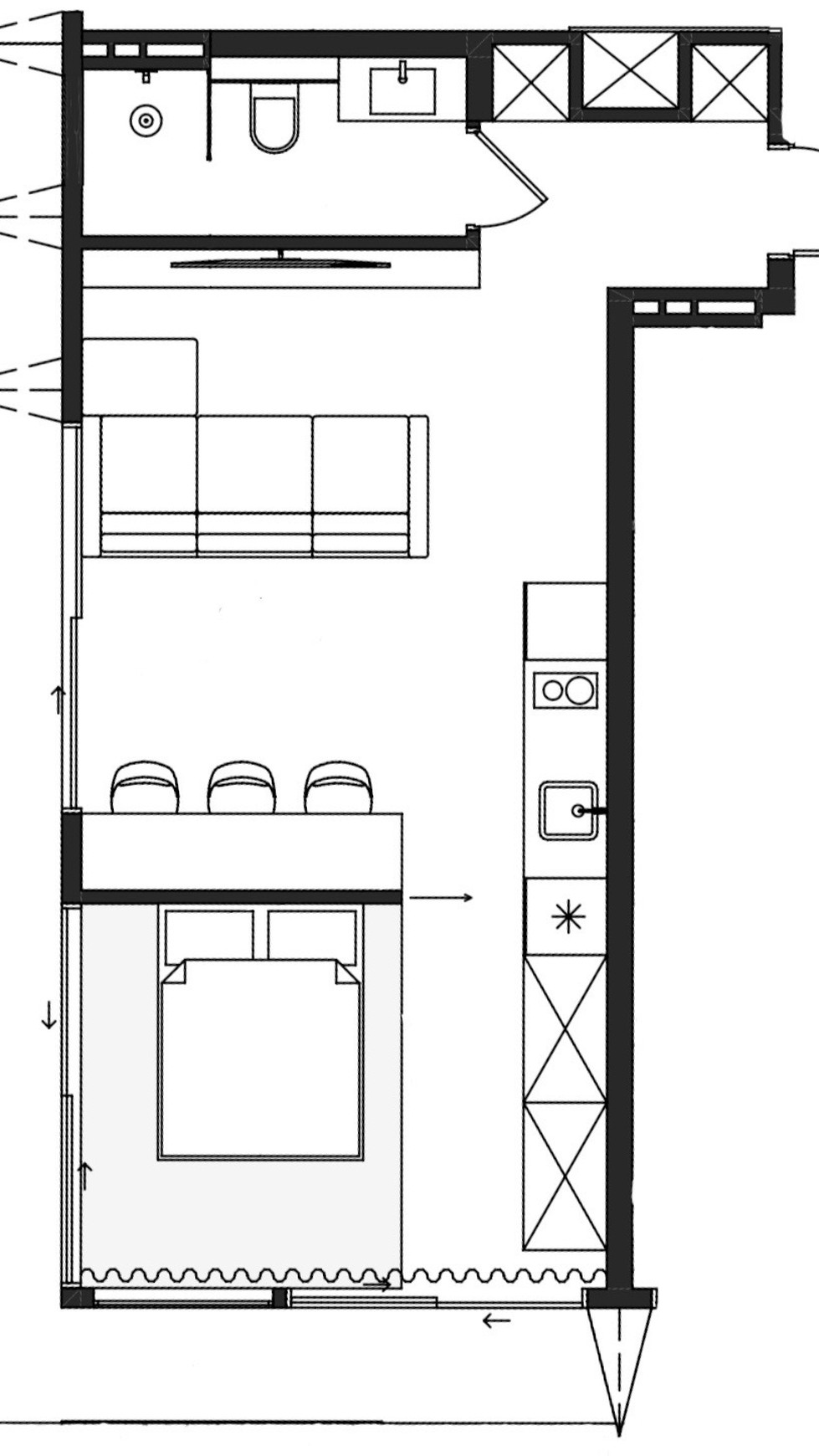 Apartement Deluxe one bedroom near Seseh Beach, Canggu