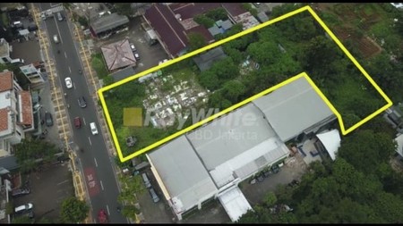 Tanah Komersial di Kemang Raya, Jakarta Selatan (dekat McD Kemang) 3145m2