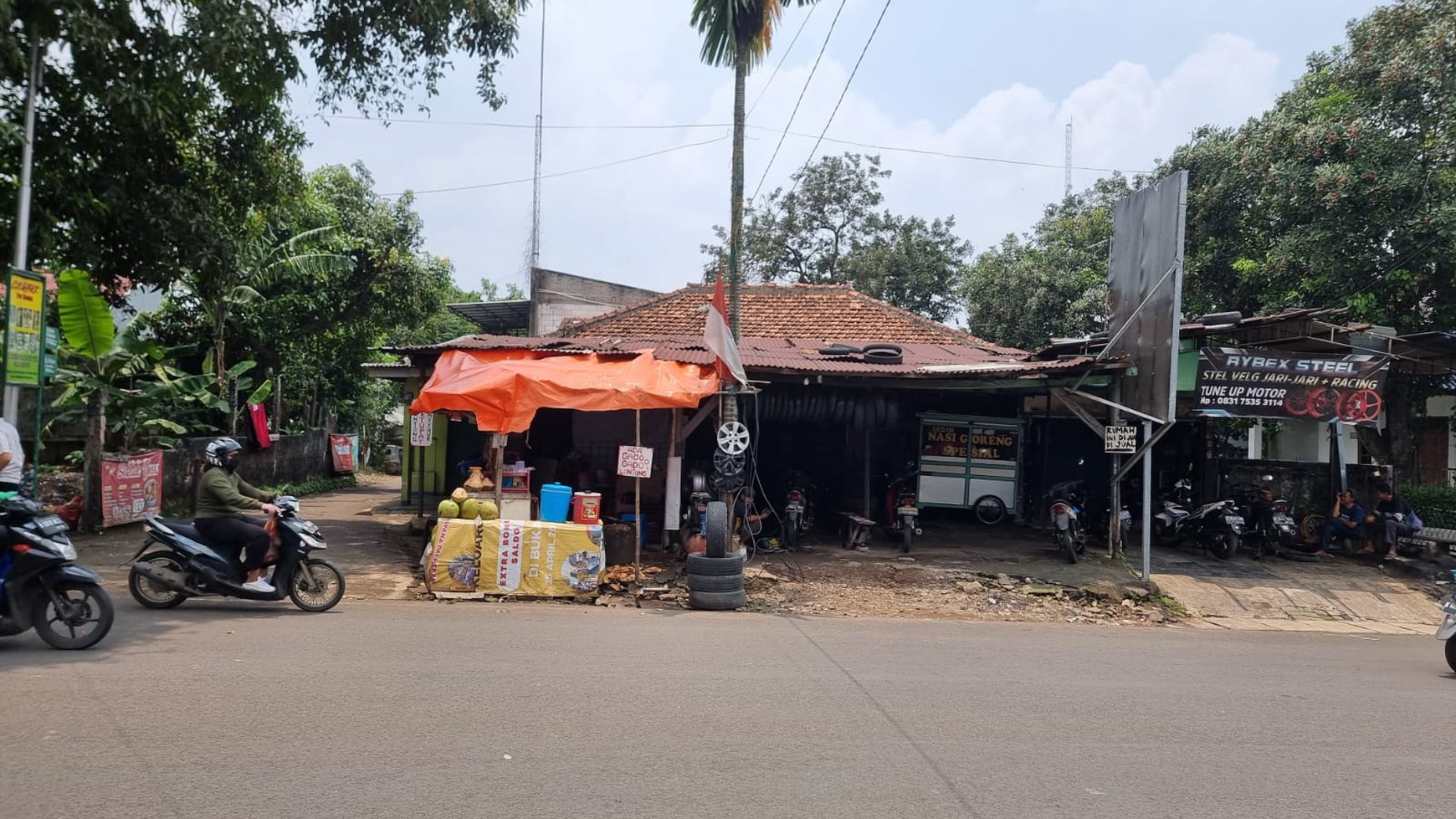 Ruang Usaha Hitung Tanah Lokasi Strategis Pinggir Jalan Raya @Serua Indah