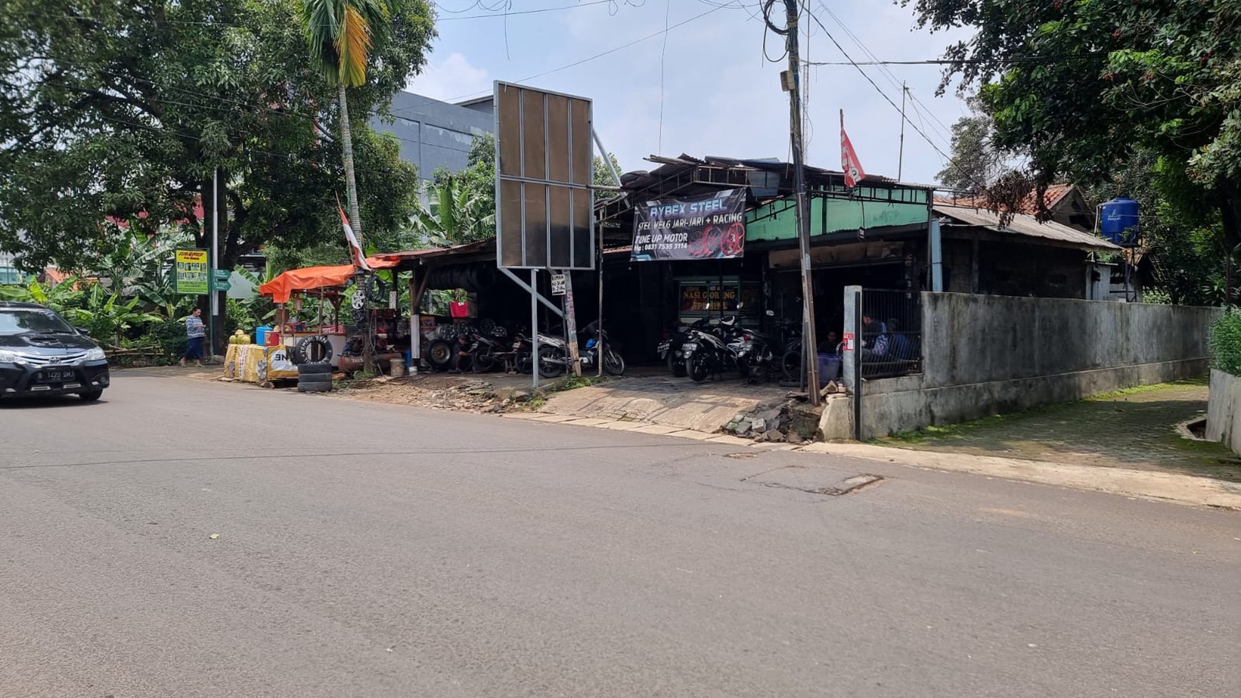 Ruang Usaha Hitung Tanah Lokasi Strategis Pinggir Jalan Raya @Serua Indah