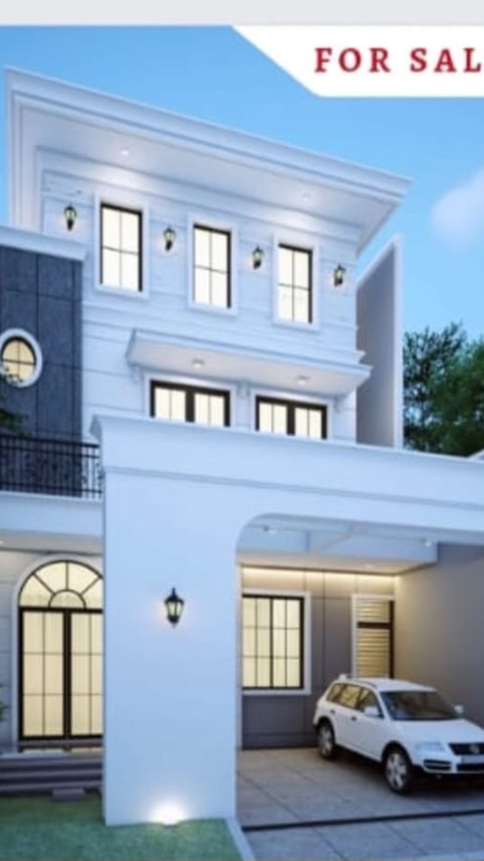 dijual rumah baru 3 lantai american style citraland utama surabaya