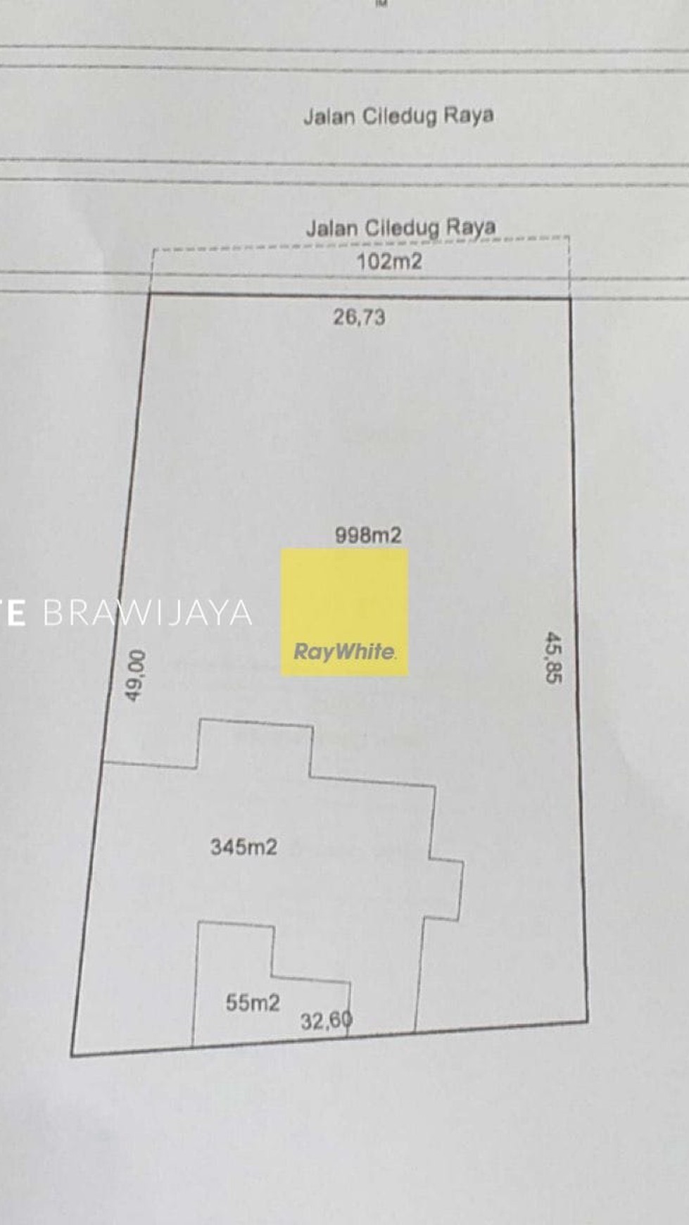 Rumah Hitung Tanah Lokasi Strategis Area Kebayoran Lama