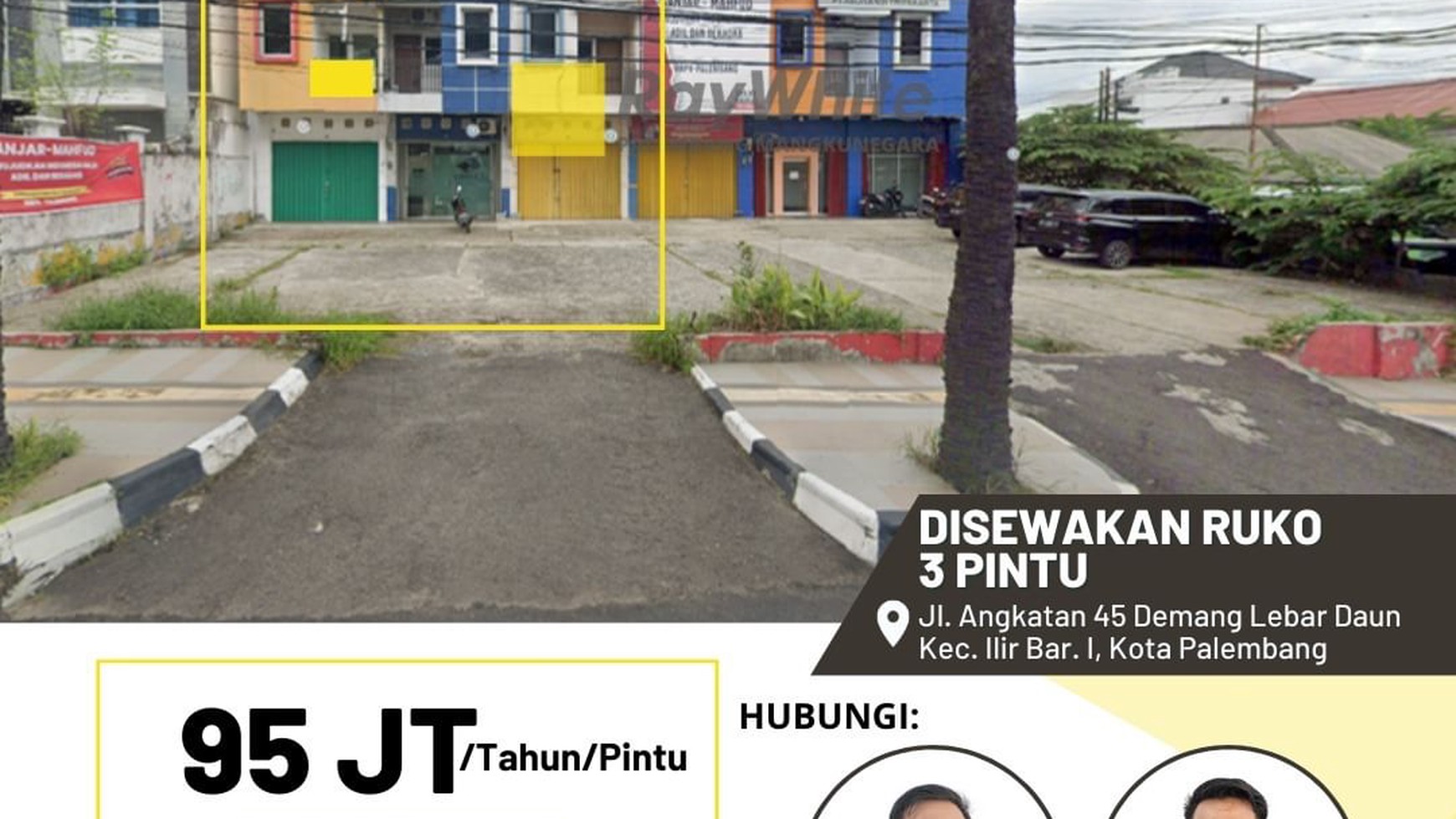 Di Sewakan Ruko 3 pintu di jln ankatan 45 Palembang