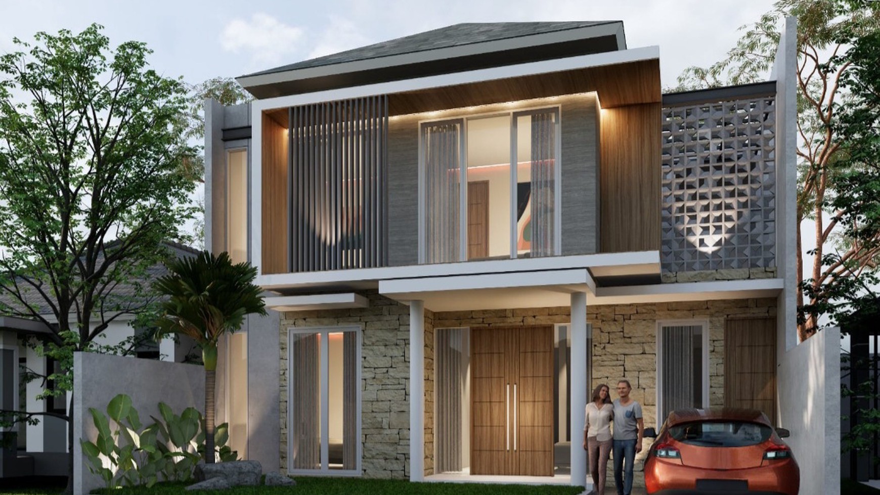 Dijual Rumah Baru Citraland Surabaya TerDEPAN Dekat  GWALK - New Modern Minimalis 2 Lantai