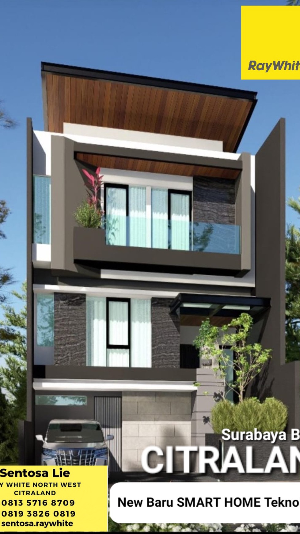 Dijual Rumah Baru Citraland Surabaya area Eastwood - Woodland - Alam Hijau  NEW Modern Minimalis SMART Home 