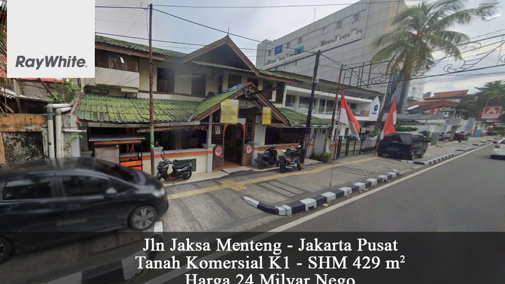 Rumah Resto Murah Komersial Jalan Jaksa Menteng Jakarta Pusat