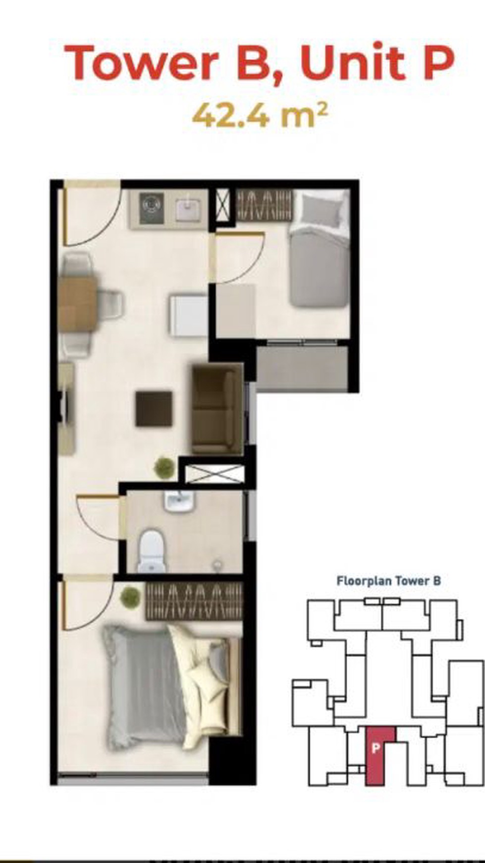 Unit baru  di Apartemen Meikarta - Tower TWINFORD