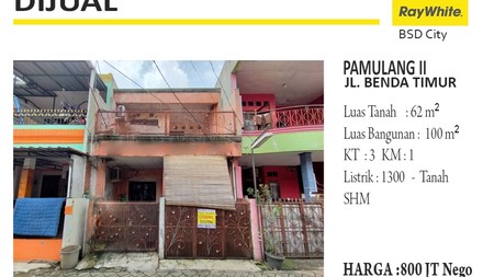 Rumah Pamulang Harga Nego Bottom