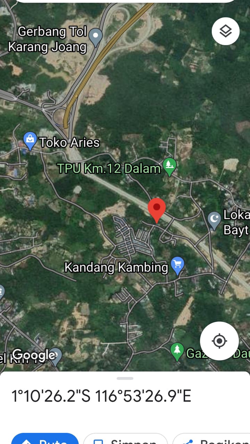 Tanah SHM Luas 2106 Meter Persegi Lokasi Balikpapan Utara Kalimantan Timur 