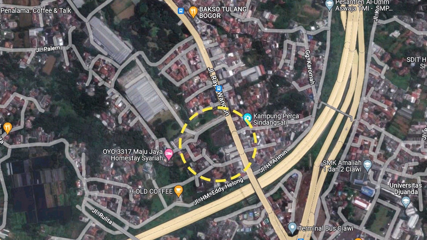 Dijual Tanah Pinggir Jalan Raya Lokasi Strategis Di Ciawi, Bogor