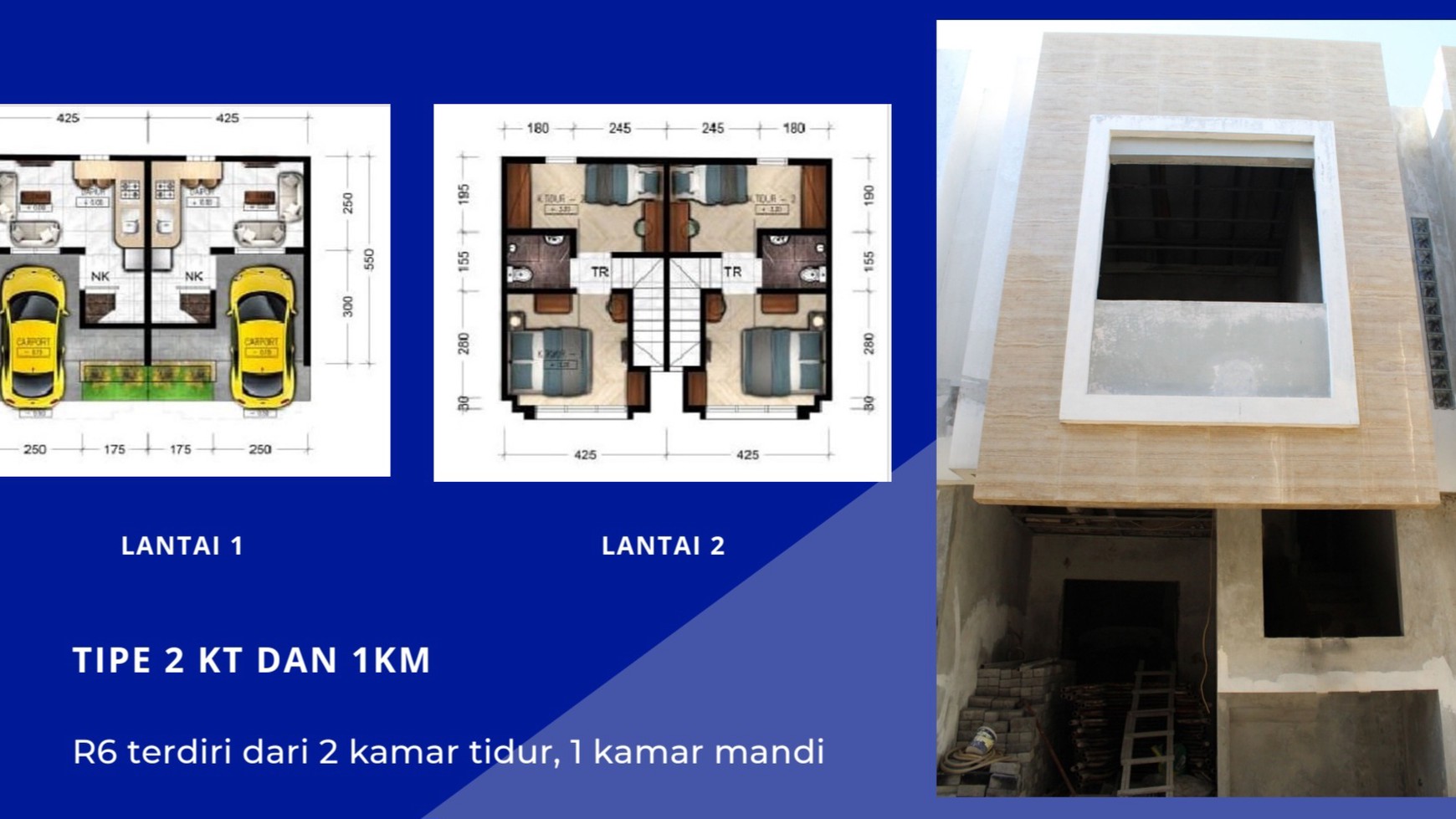 DIJUAL RUMAH BARU TOWNHOUSE 2 LANTAI, SIAP HUNI, KALIDERES, HARGA PROMO Rp 899 JUTA / A Brand New Townhouse in Kalideres FOR SALE (R6)