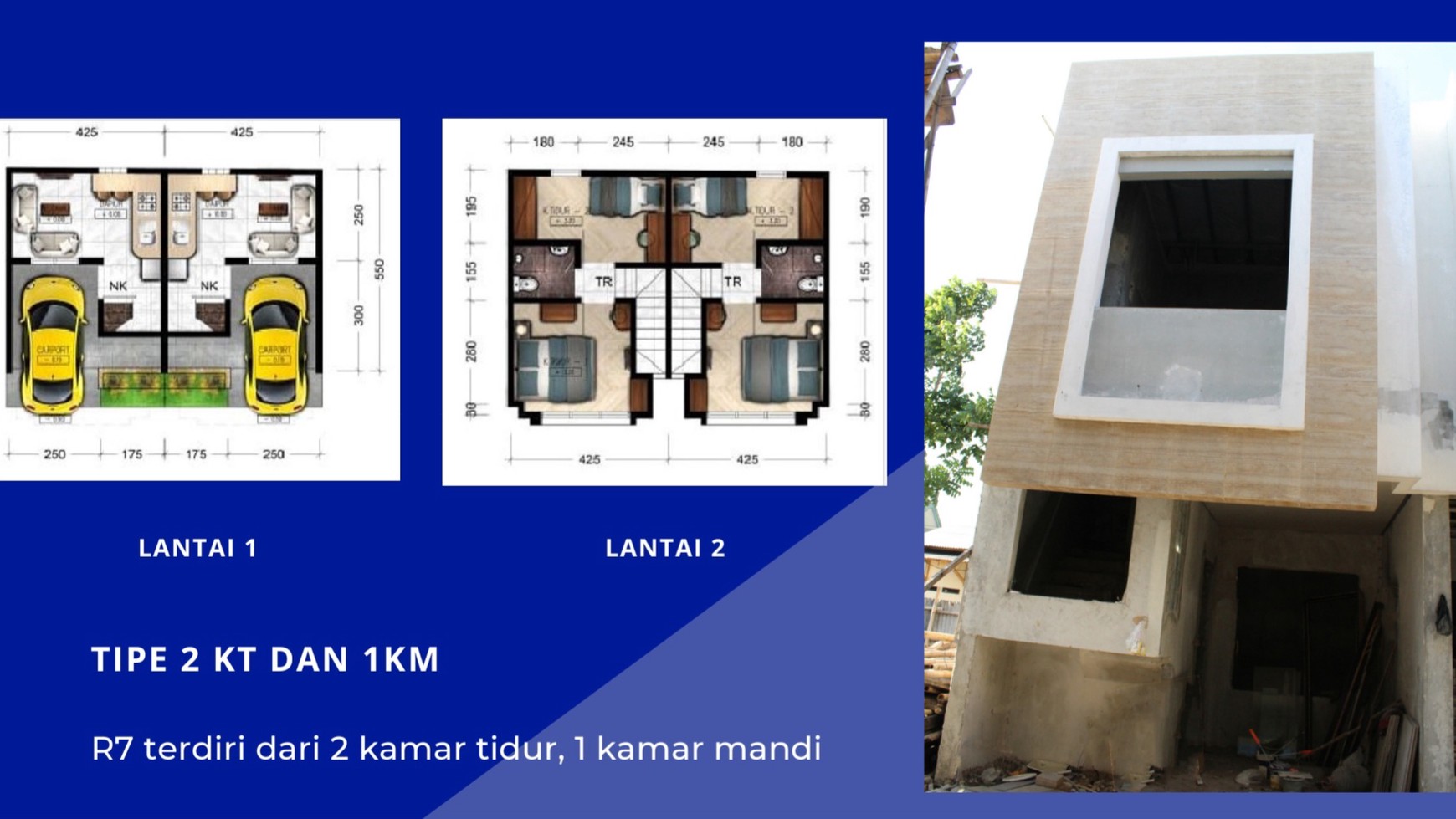 DIJUAL RUMAH BARU TOWNHOUSE 2 LANTAI, SIAP HUNI, KALIDERES, HARGA PROMO Rp 922 JUTA / A Brand Townhouse in Kalideres FOR SALE (R7)