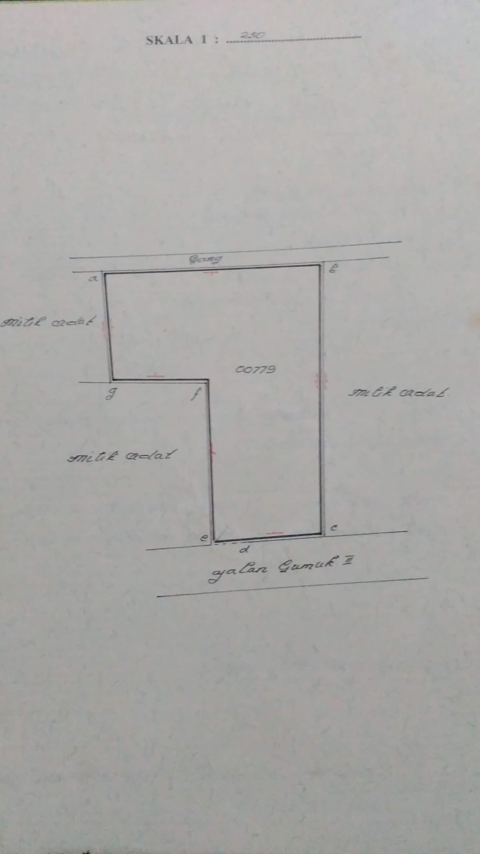 Dijual Rumah Hitung Tanah di Gunuk, Pasar Minggu