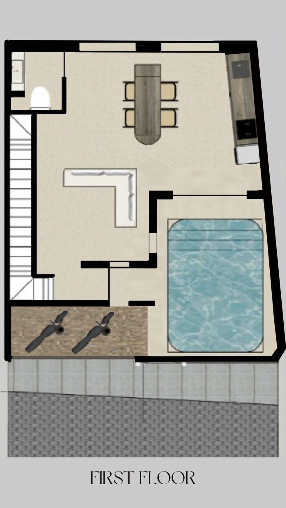 Leasehold - Brand New 3-Bedroom Home with Private Pool Near Kedungu Beach