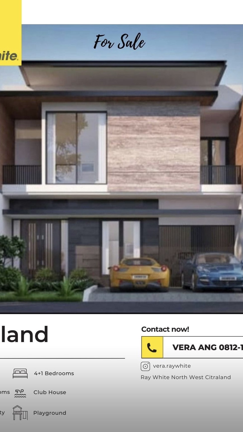 dijual rumah baru premium cluster depan citraland