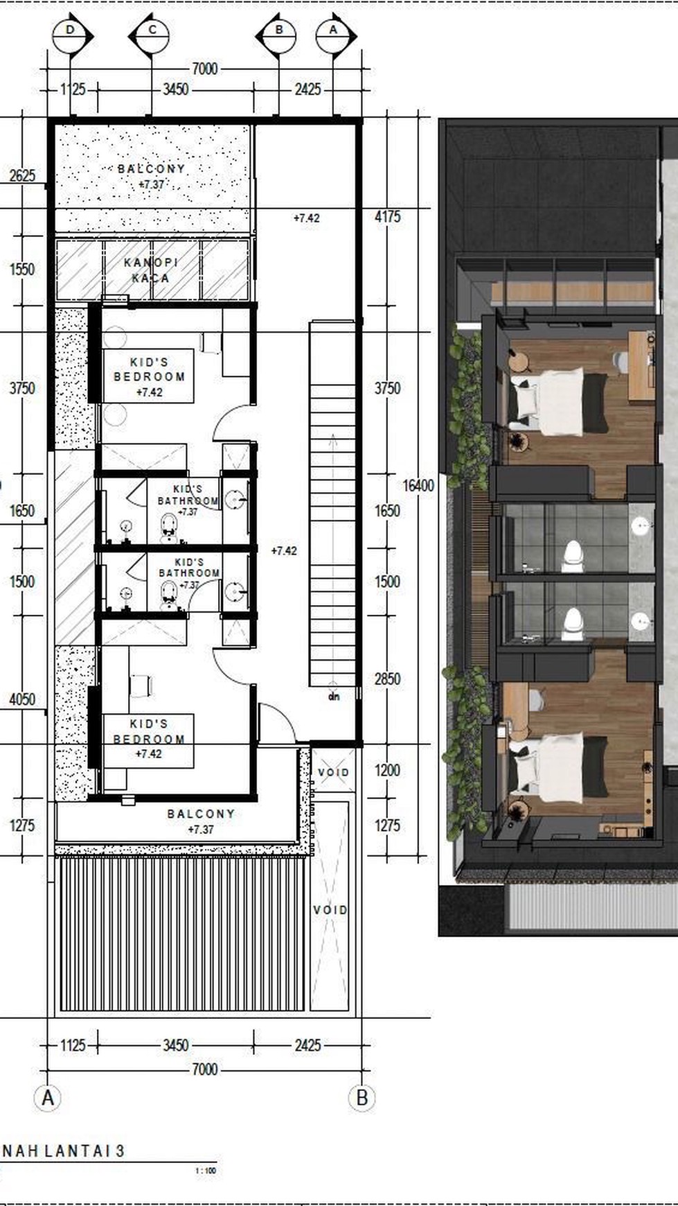 Rumah Cantik dan Keren 3 Lantai dan Luas Bangunan 305 m2 di Gading Serpong 