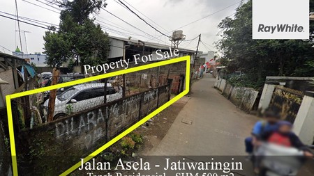 FOR SALE Tanah Residensial Murah Jalan Aselan Jatiwaringin Bekasi