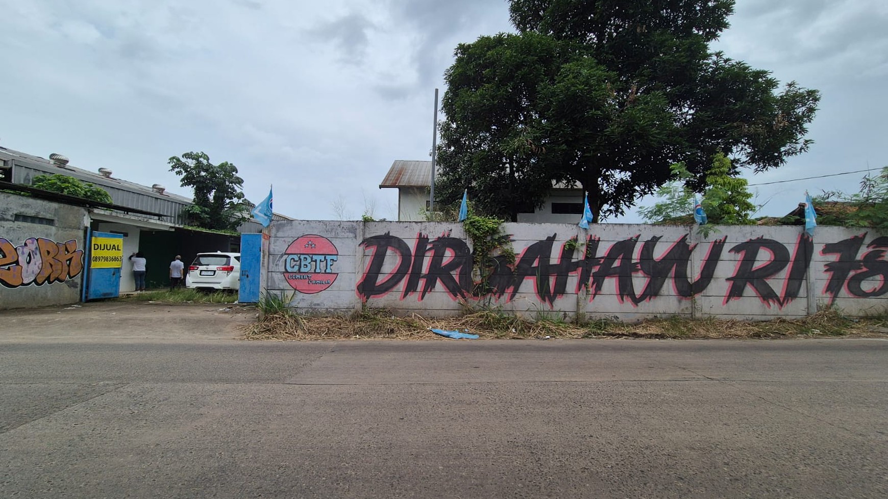 Gudang  Pinggir Jalan Raya Ciseeng Bogor