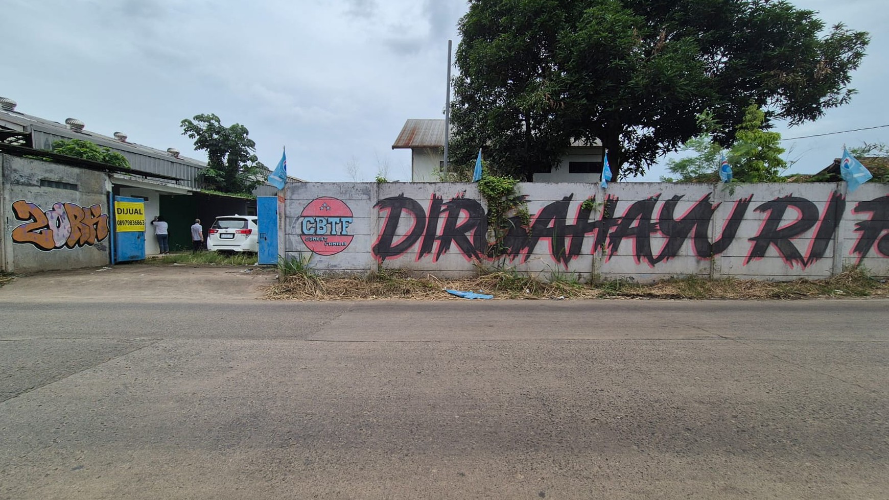 Gudang  Pinggir Jalan Raya Ciseeng Bogor