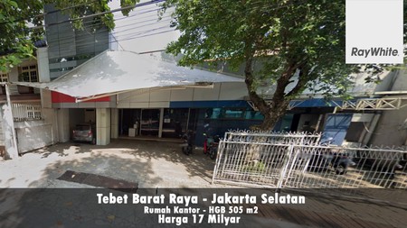 FOR SALE Murah Mendekati NJOP Rumah Tebet Area Komersil untuk Kantor dan Bisnis Jakarta Selatan