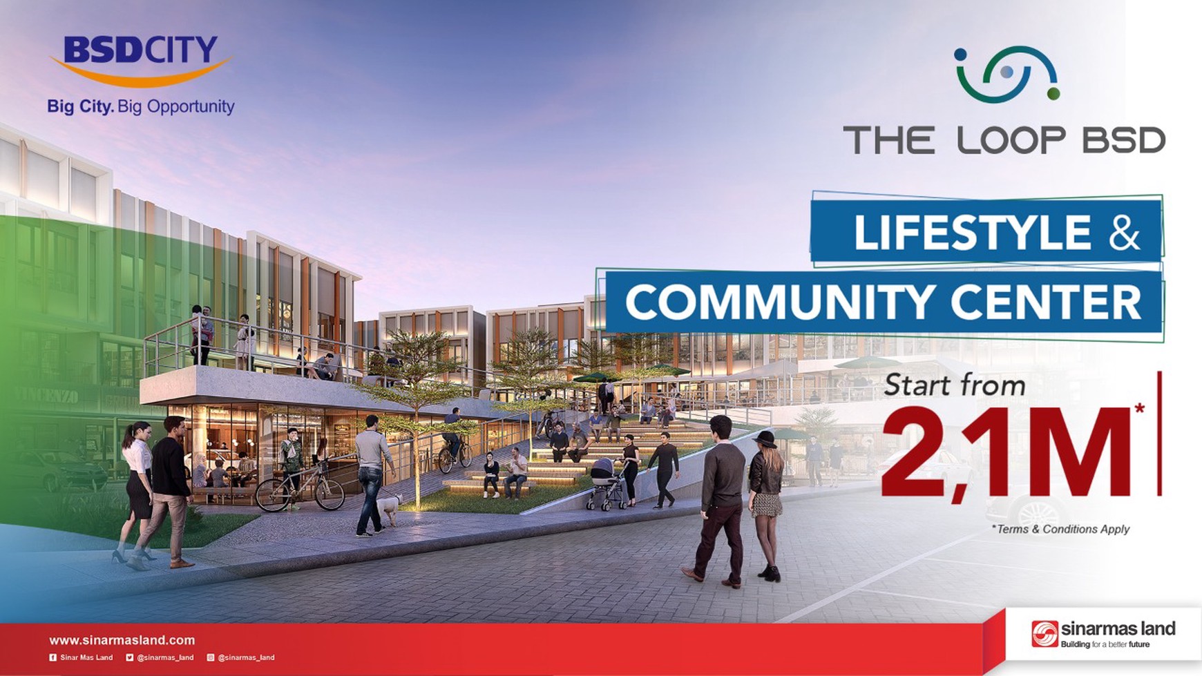 TERBARU, PRIMARY Ruko Retail Community Plaza The LOOP BSD CITY