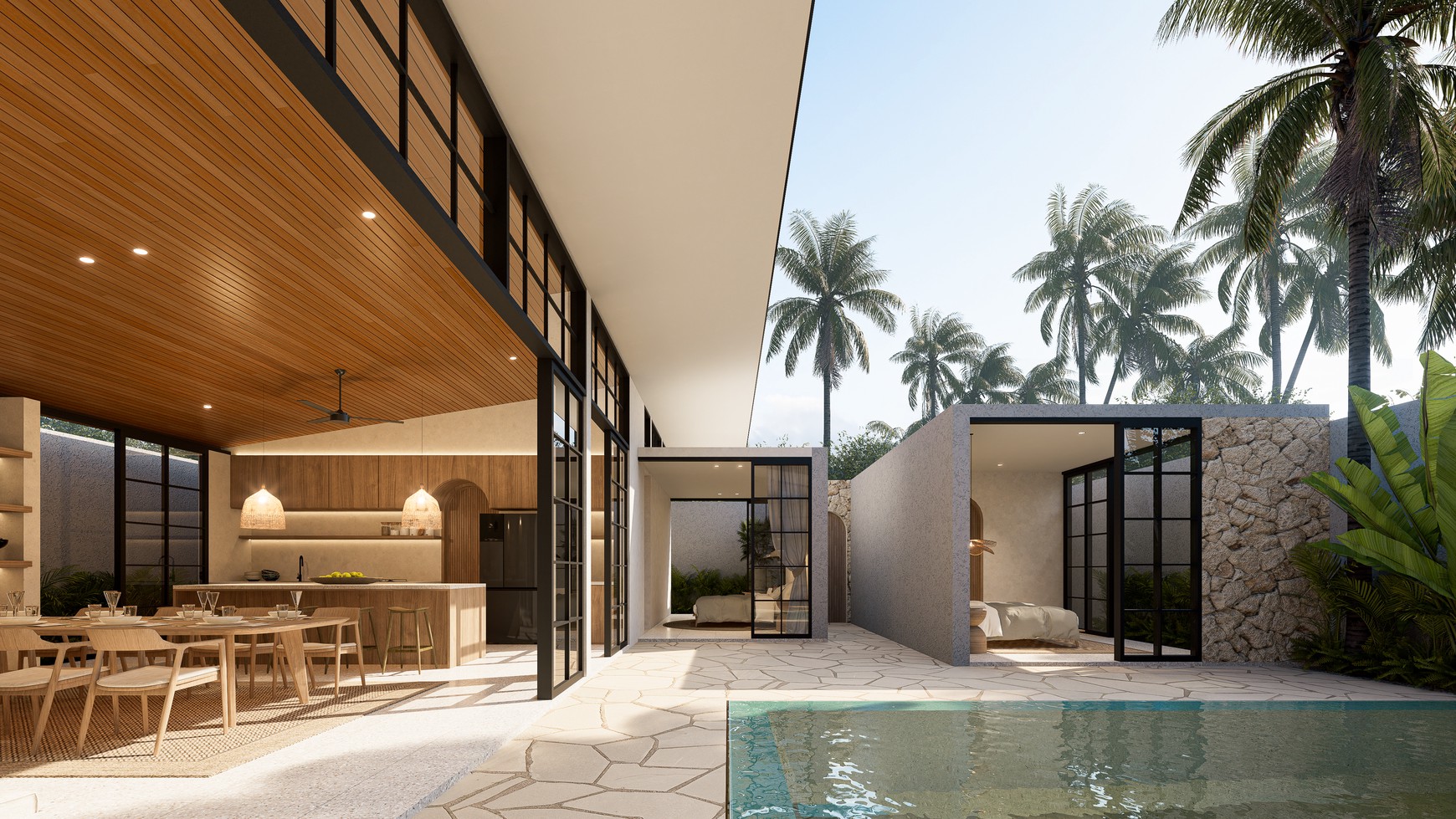 For Sale Leasehold - Brand new modern villa  5 bedrooms in Bingin - Uluwatu 