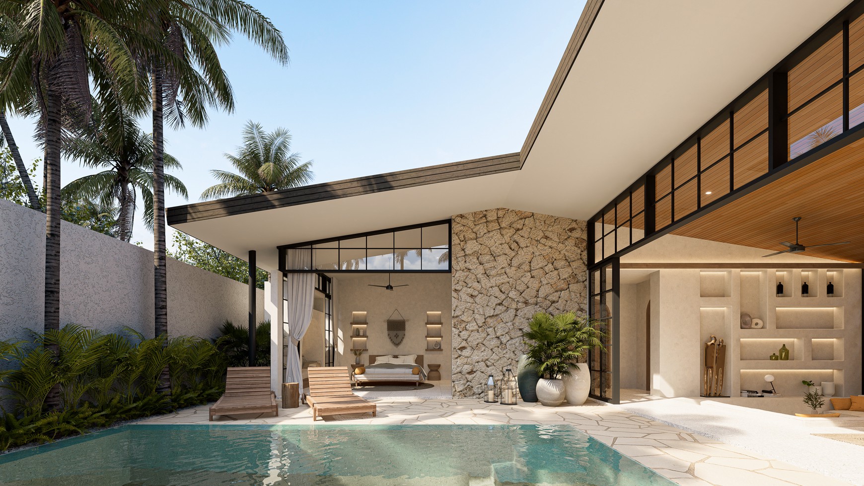 For Sale Leasehold - Brand new modern villa  5 bedrooms in Bingin - Uluwatu 