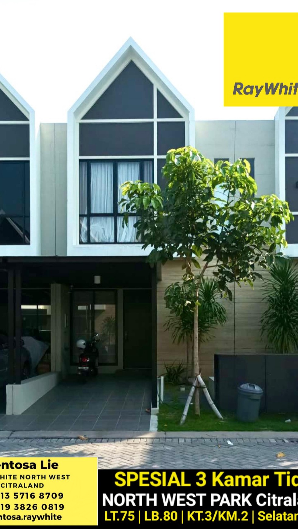  SPESIAL 3 Kamar Tidur Rumah North West Park Citraland Surabaya Barat - New Baru Minimalis Modern 2 Lantai - Siap Huni