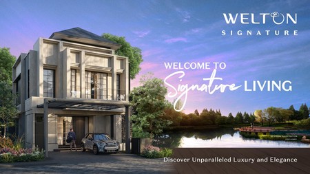 TERBARU, Rumah Primary HIERA Cluster WELTON SIGNATURE TYpe 08 (8X16) di BSD City