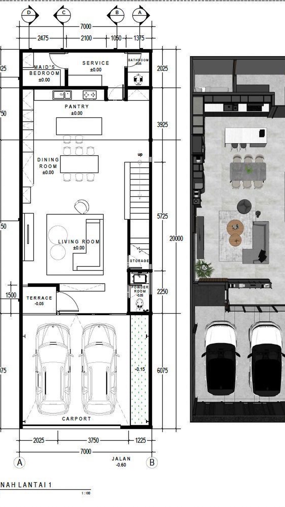 Rumah Cantik dan Keren 3 Lantai dan Luas Bangunan 305 m2 di Gading Serpong 