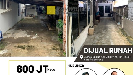 Dijual Cepat Rumah di Jl Mayor Ruslan Kota Palembang