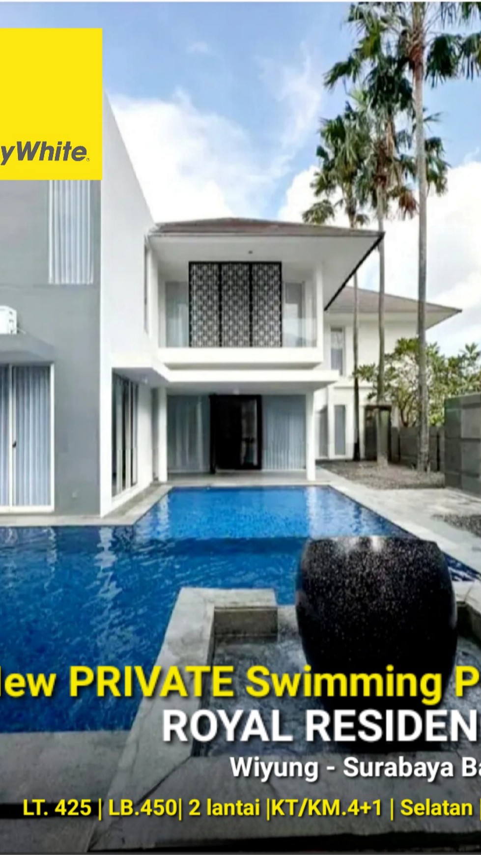 New PRIVATE Pool Rumah Royal Residence Crown Hill Wiyung Surabaya BONUS SEMI Furnished 