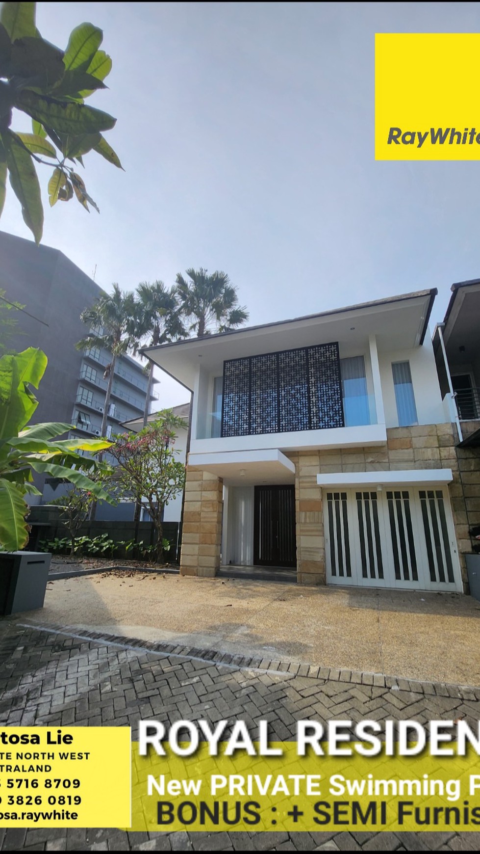 New PRIVATE Pool Rumah Royal Residence Crown Hill Wiyung Surabaya BONUS SEMI Furnished 