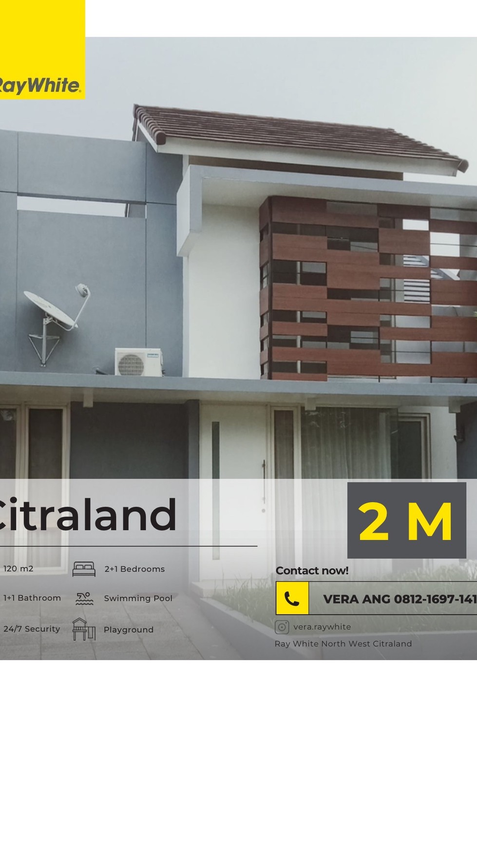 dijual rumah murah minimalis 2M dekat radial road  citraland