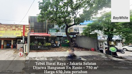 FOR LEASE Gedung / Ruko 2 Lantai Ex Resto Cafe Tebet Jakarta Selatan