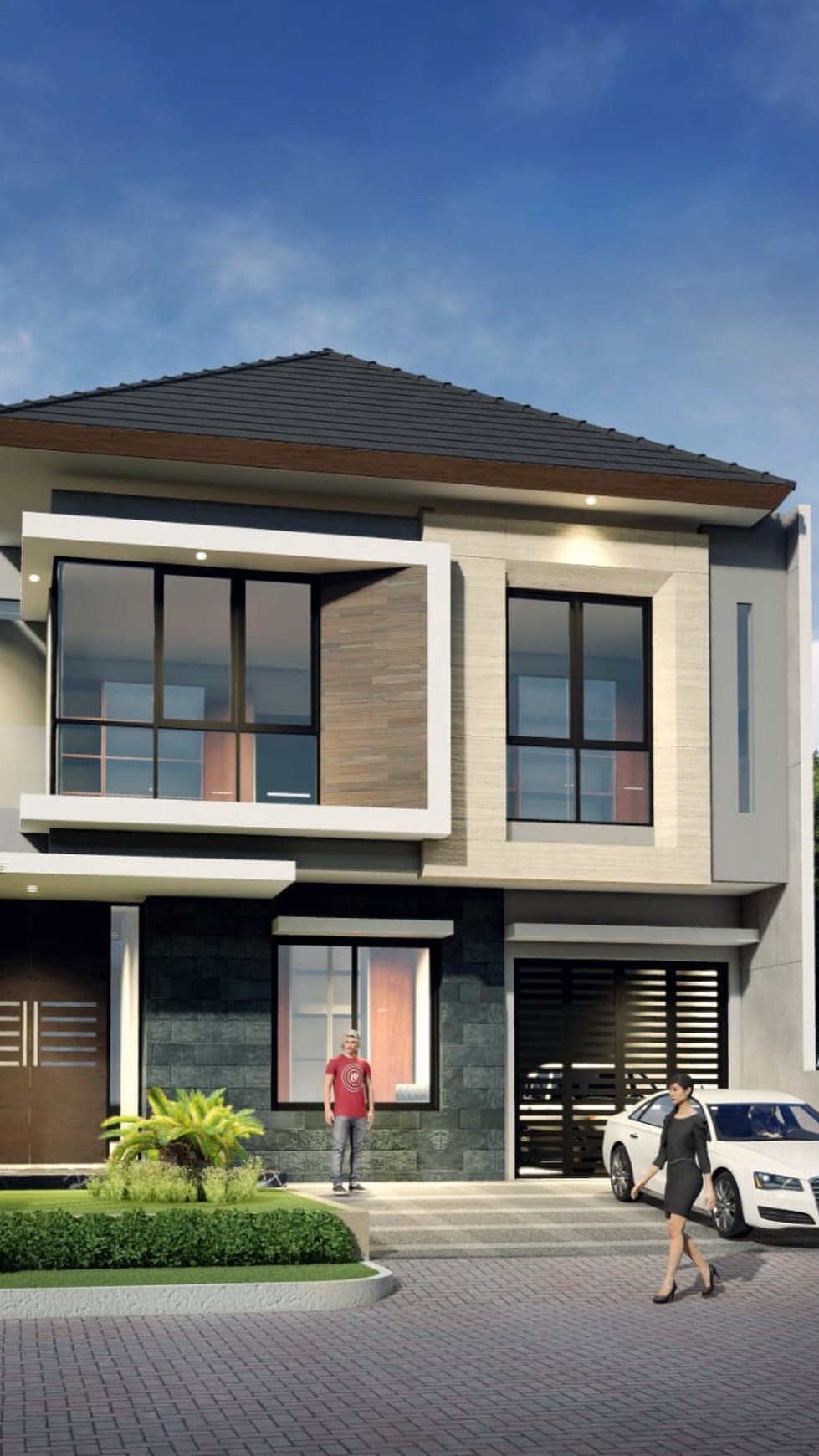 dijual rumah minimalis baru modern di citraland utama