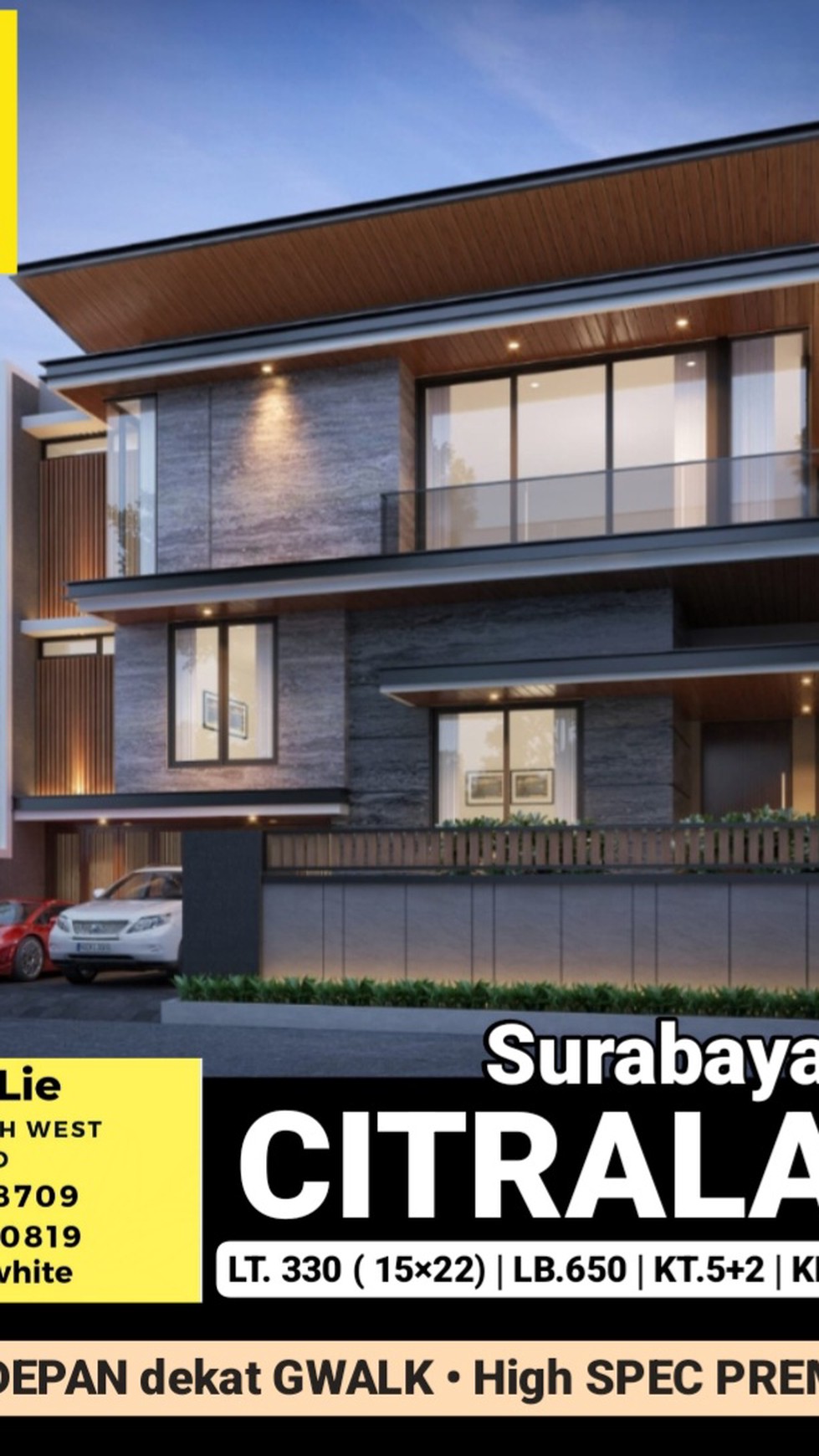 DOUBLE Way Rumah Baru Citraland Raffles Garden - Bukit Telega Golf - Newton Hill - High Spec PREMIUM Quality - Lokasi RAYA KEMBAR Row 20 meter