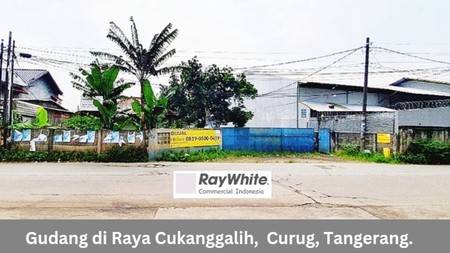 Dijual cepat ex gudang di jl. Raya Cukang Galih , Curug, Tangerang