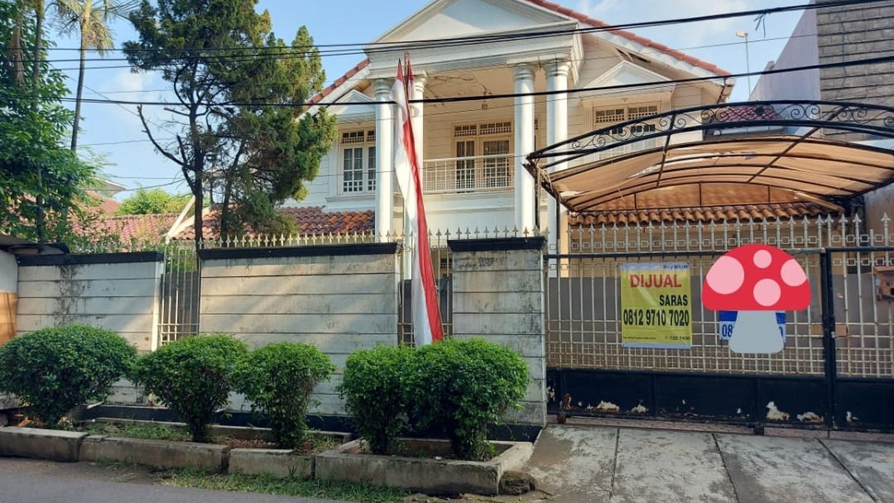 Rumah luas hitung tanah lokasi prime cilandak barat, jaksel