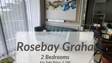 dijual apartemen graha famili rosebay 2BR full furnished