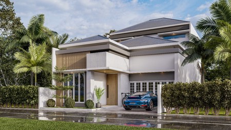 Brand new one storey with high ceiling house at panglima polim