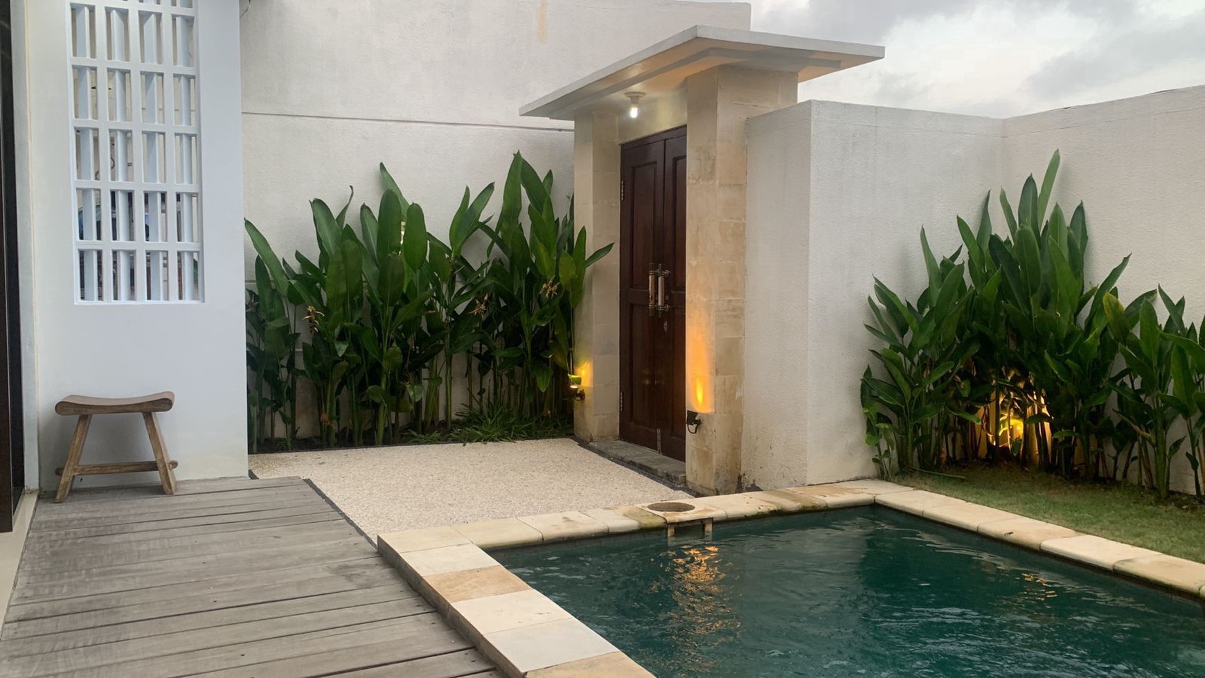 For Rent Yearly - Brand new minimalis modern villa with rice field view in Canggu
