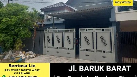 Rumah Baru Jl.Baruk Barat - Kedung Baruk - Rungkut - Surabaya Timur Cocok buat Rumah Tinggal, Kantor 