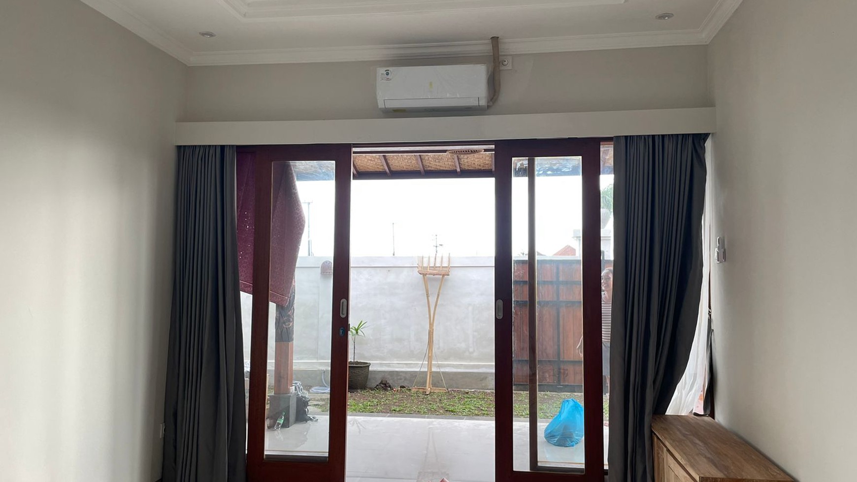 Comfortable house surrounded by rice fields