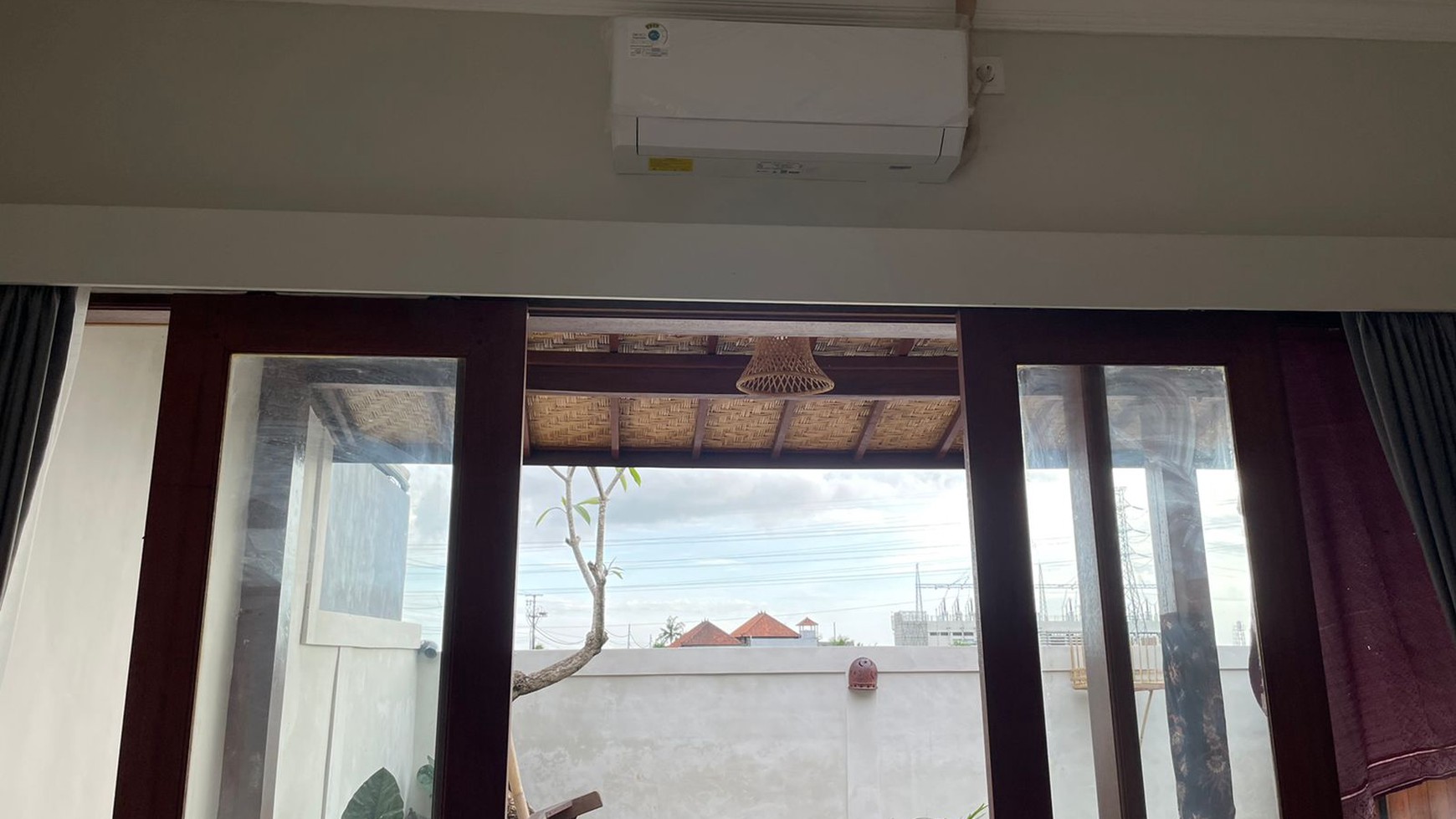 Comfortable house surrounded by rice fields