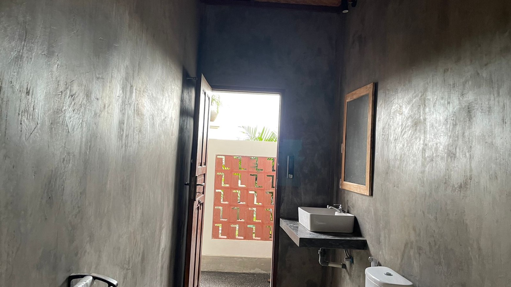 Comfortable house surrounded by rice fields