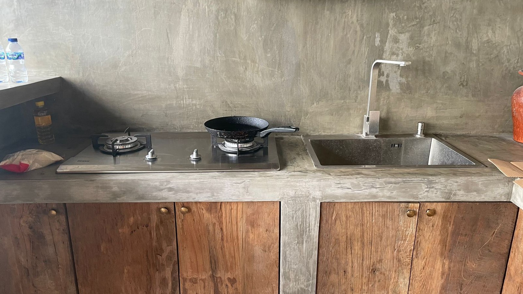 Comfortable house surrounded by rice fields